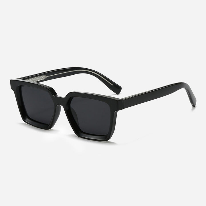 Women's square sunglasses with transparent frame and polarizing lenses Bowlift