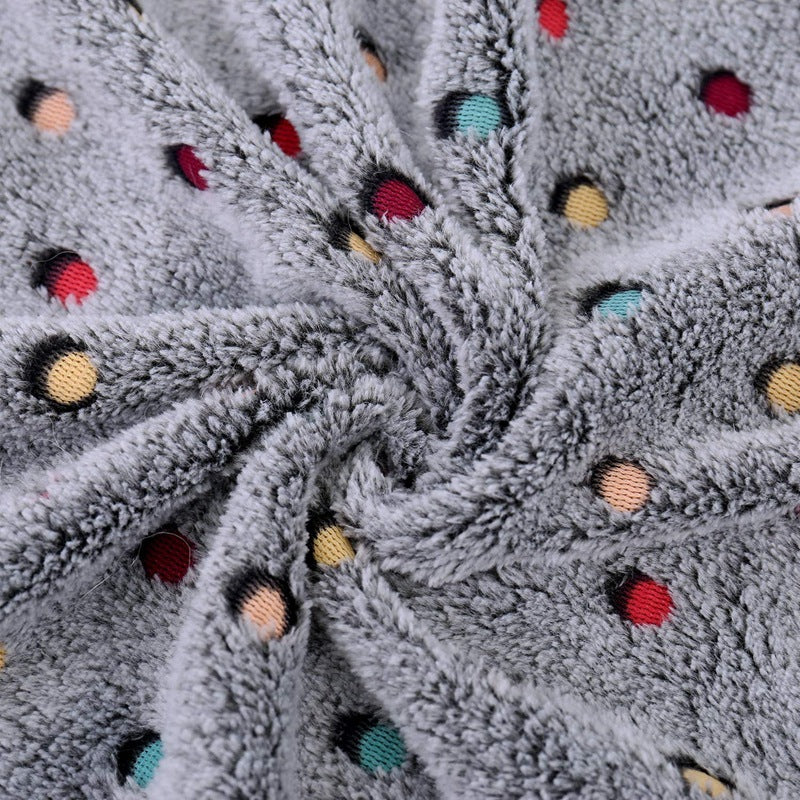 Ladies Cozy Microfiber Blanket with Playful Pattern Bowlift