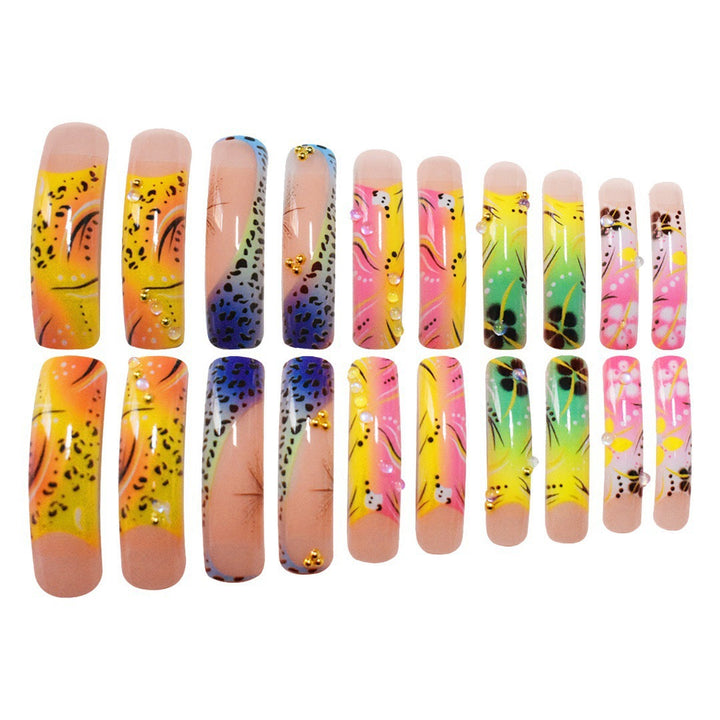 Colorful Artistic Nail Enhancements Bowlift