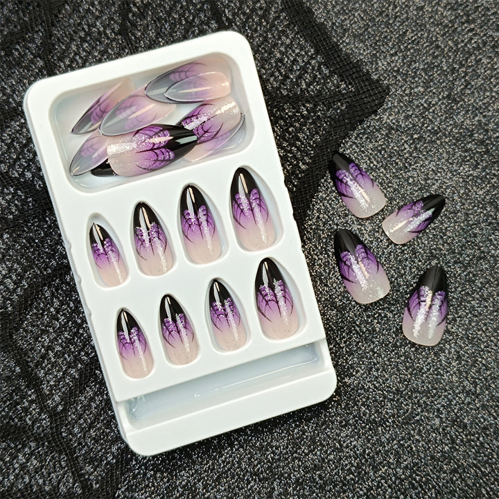 Artistic Abstract Press-On Nail Set Bowlift