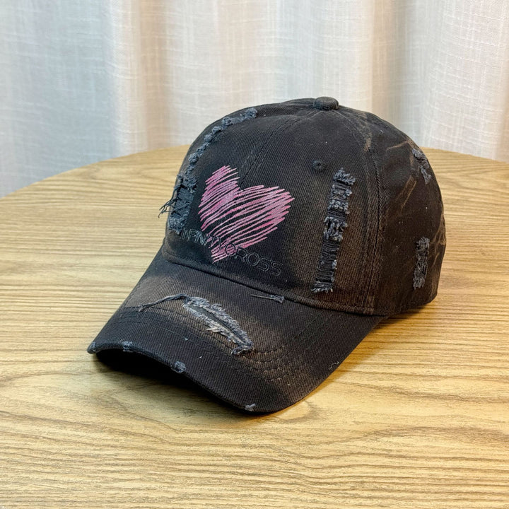 Distressed Graphic Baseball Cap