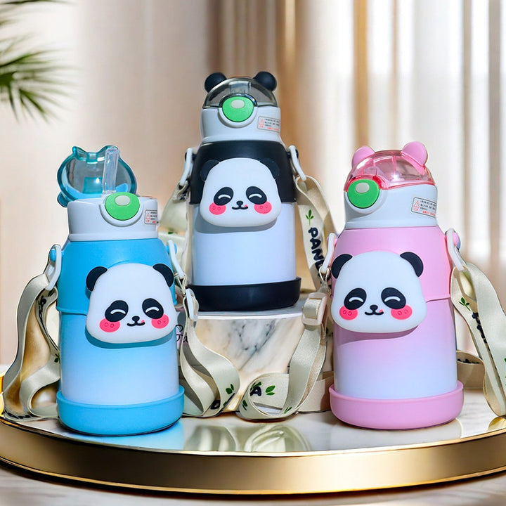 Ladies Insulated Water Bottle with Colorful Rabbit Design Bowlift