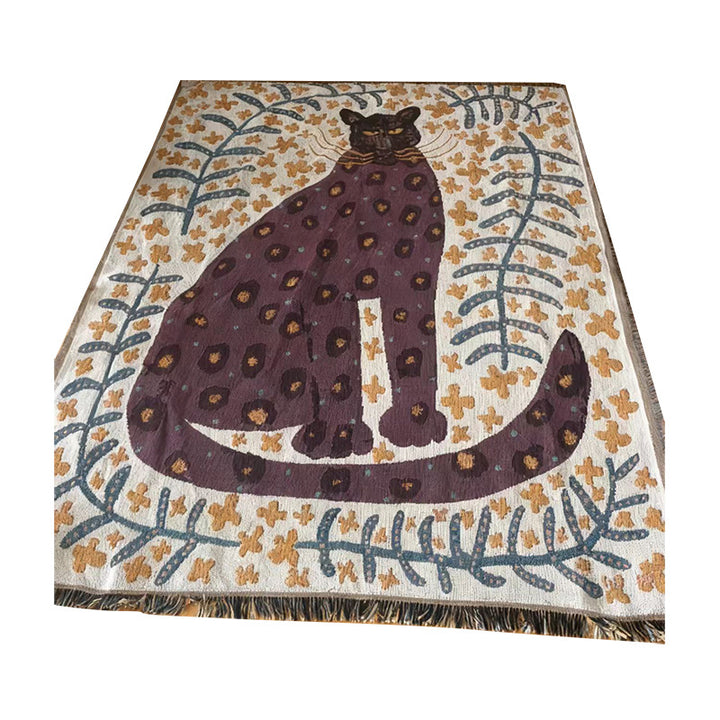 Artistic Animal Print Throw Blanket