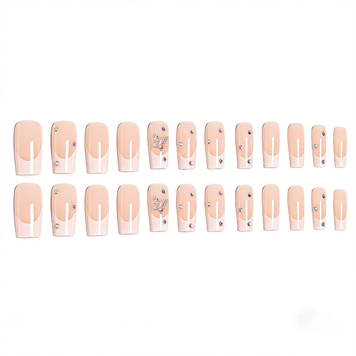 Artful Nail Set with Butterfly Decoration Bowlift