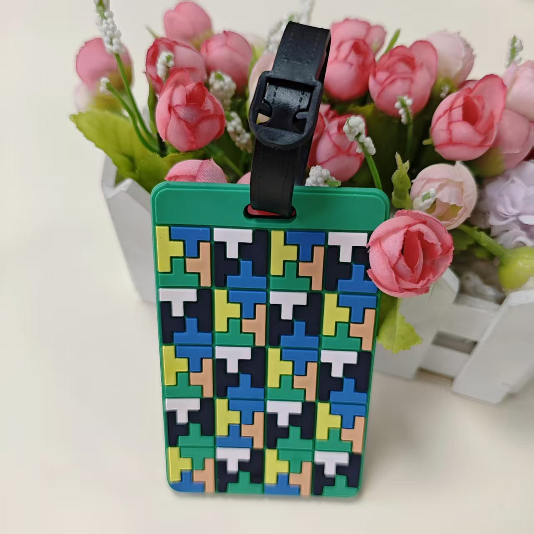 Unisex Luggage Tag in Creative Geometric Design Bowlift