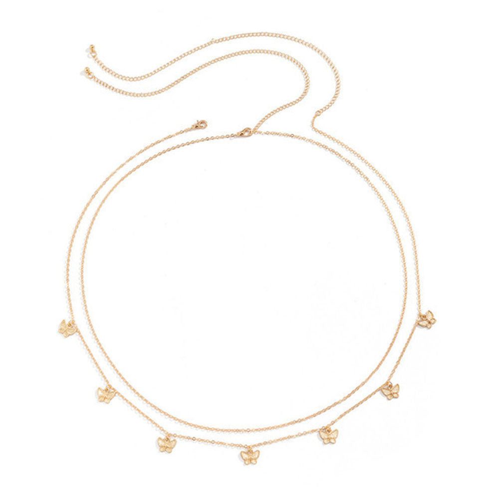 Delicate Butterfly Chain Necklace Bowlift