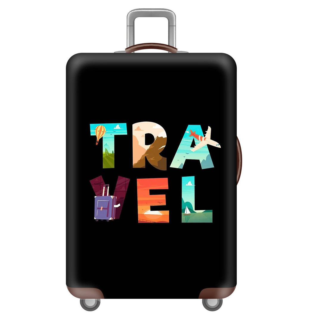Unisex nan robust Hart shell trolley with lion portrait motif print, shock-resistant ABS polycarbonate shell, multi-wheeled chassis and TSA security lock Bowlift