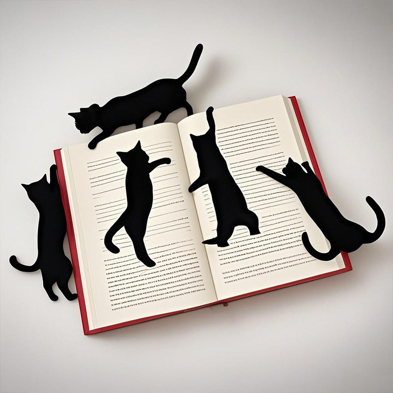 Cat-Themed Decorative Bookends
