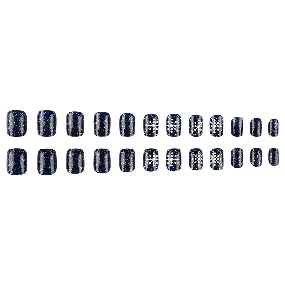 Seasonal Snowflake Nail Art Bowlift