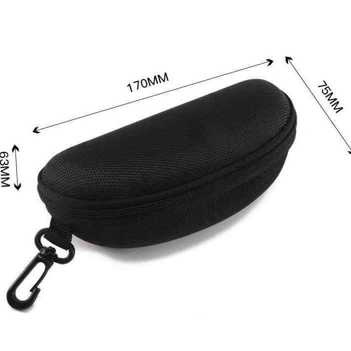 EVA Zippered Hard Shell Glasses Case with Carabiner Bowlift