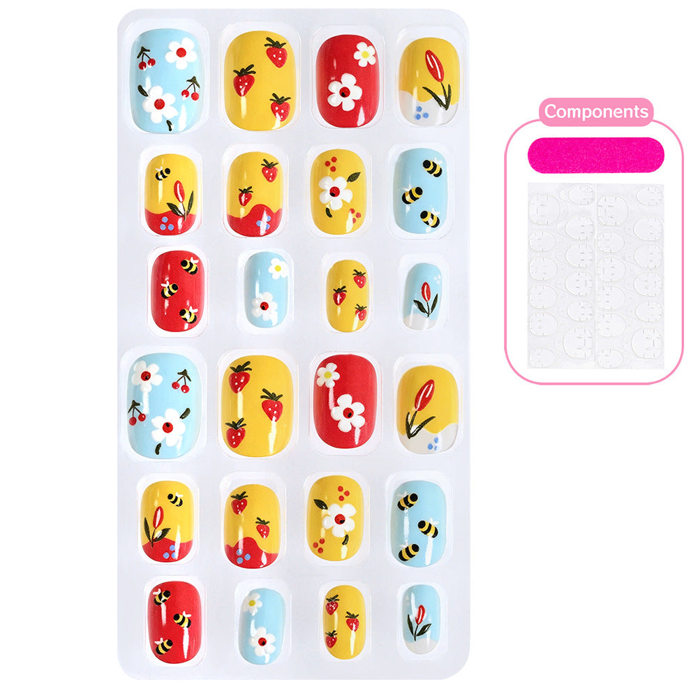 Creative Cartoon-Themed Press-On Nail Collection Bowlift
