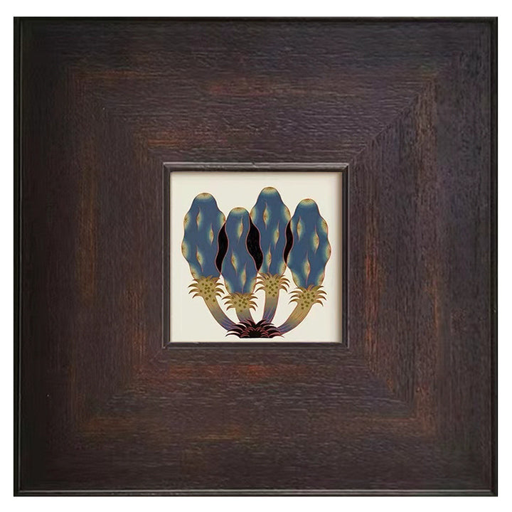 Framed Abstract Ink Artwork