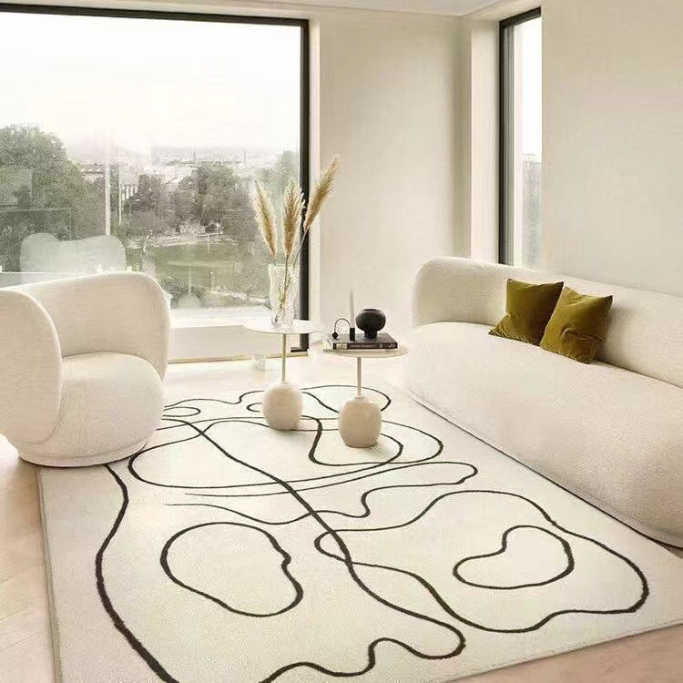 Abstract Pattern Plush Area Rug
