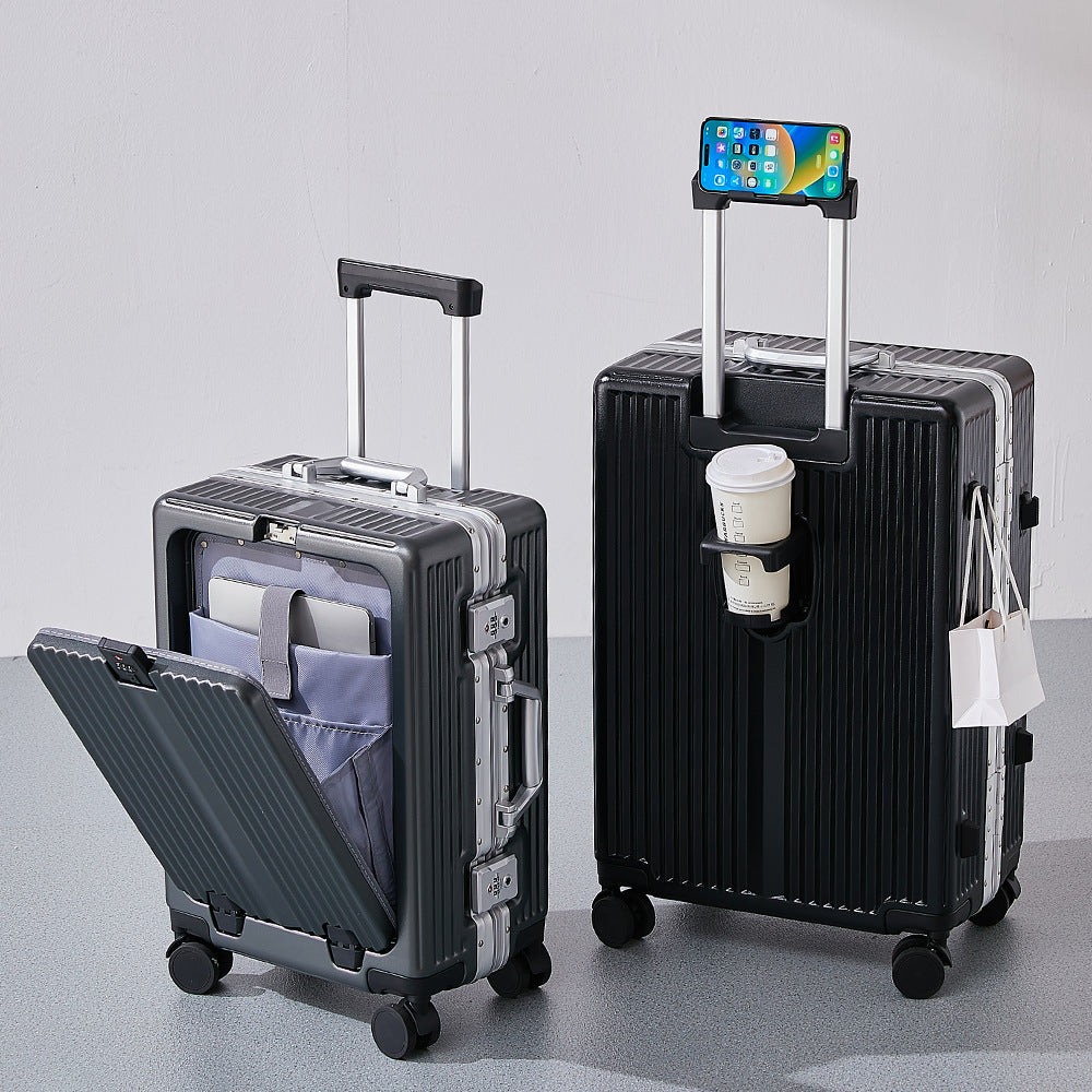 Sleek Hard-Shell Rolling Suitcase