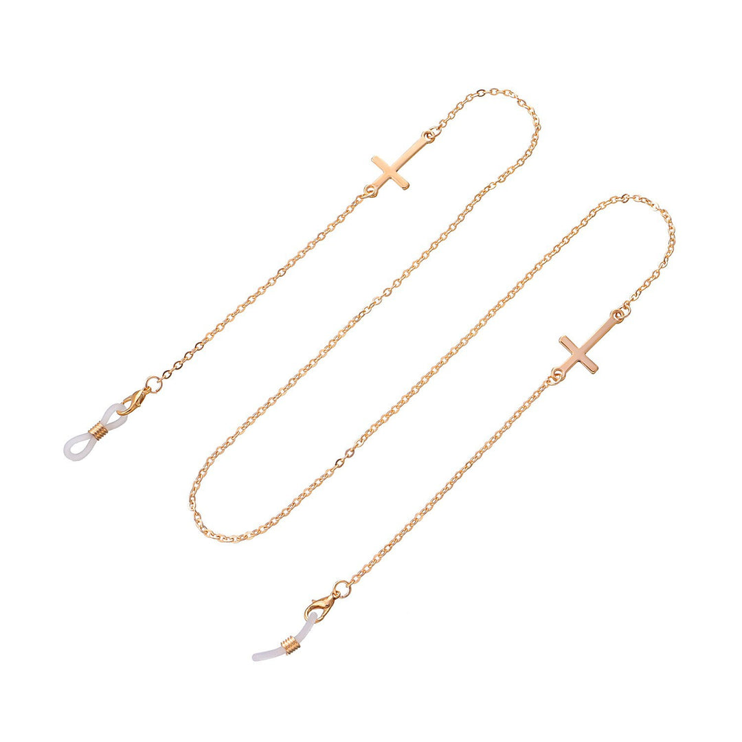 Cross Charm Eyewear Chain Bowlift