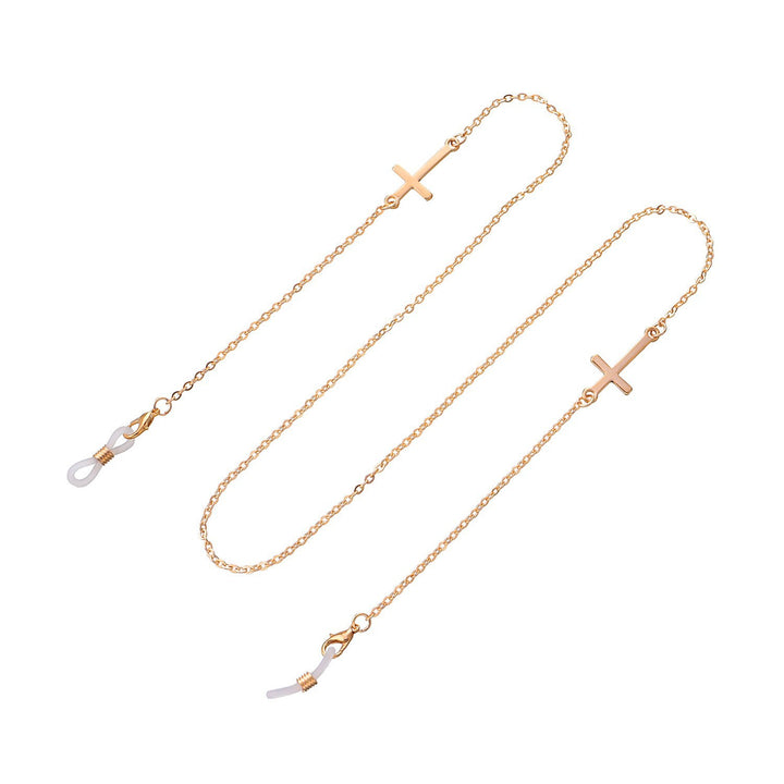 Cross Charm Eyewear Chain Bowlift