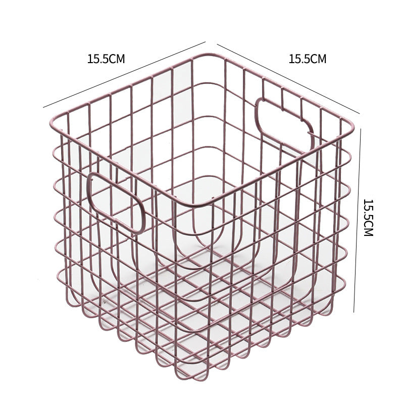Unisex Wire Storage Basket with Ergonomic Handles Bowlift