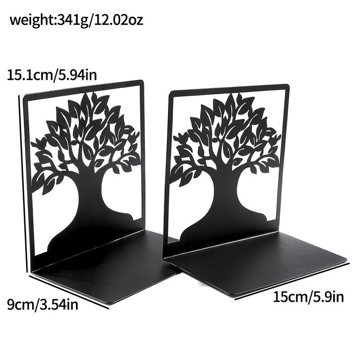 Decorative Metal Tree Design Bookends