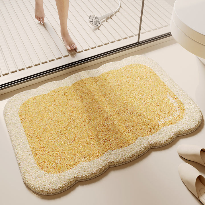 Soft Textured Bathroom Rug Bowlift