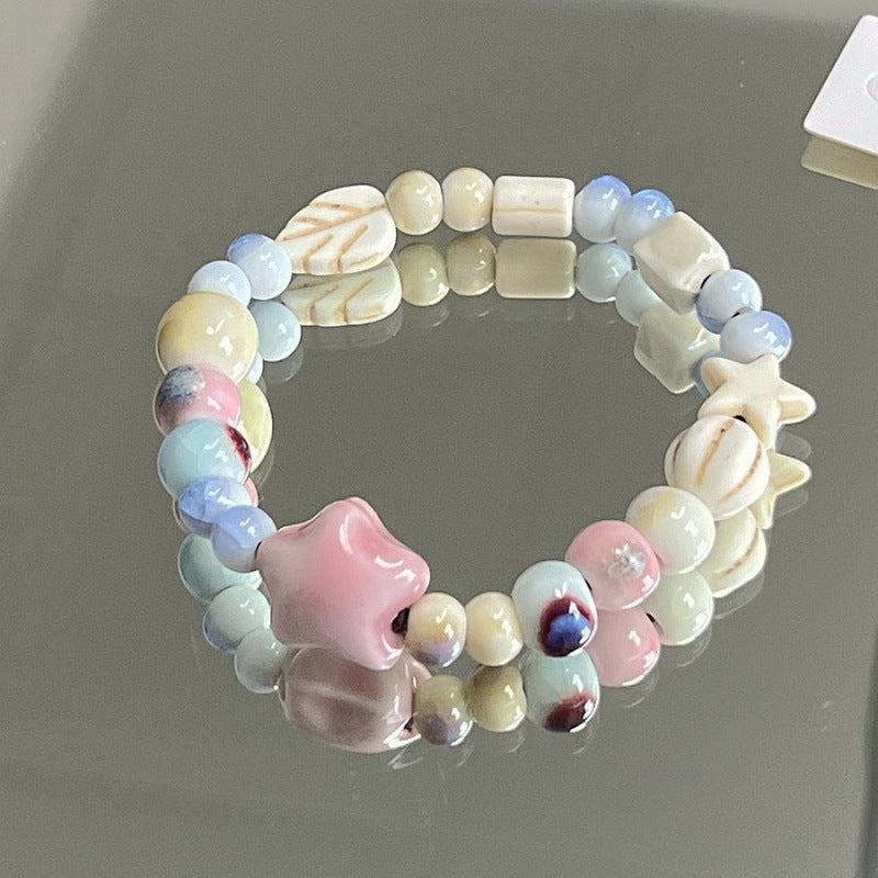 Heart-Shaped Beaded Bracelet Bowlift