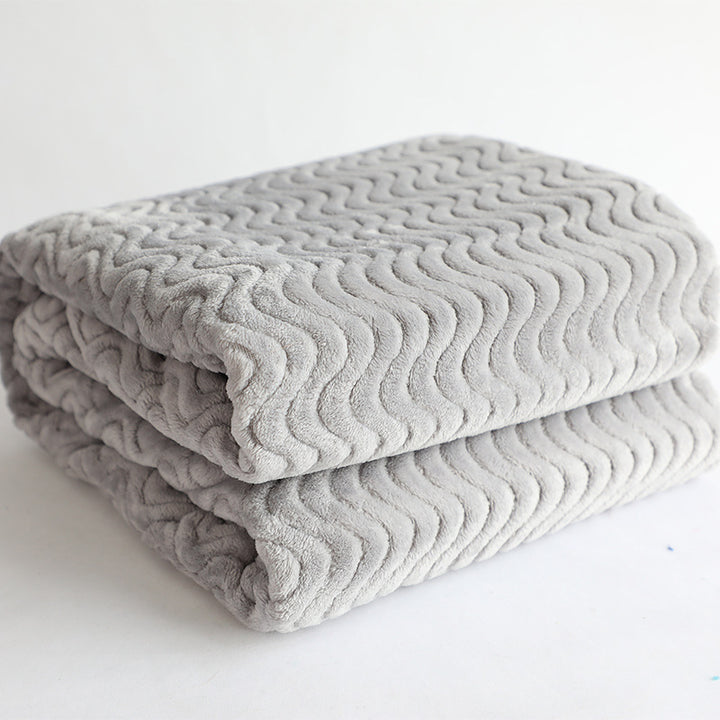 luxurious wave structure cuddle blanket Bowlift