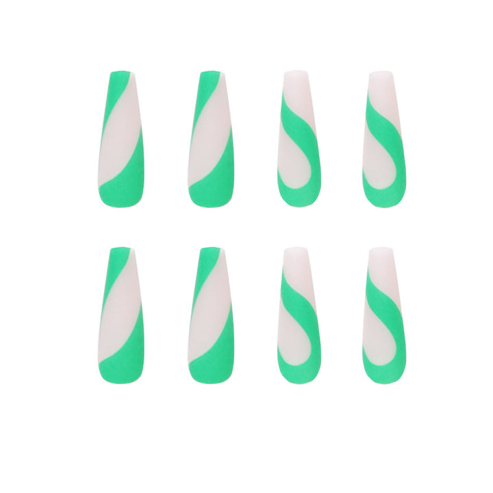 Artful nail art with modern French tip and colorful accents Bowlift