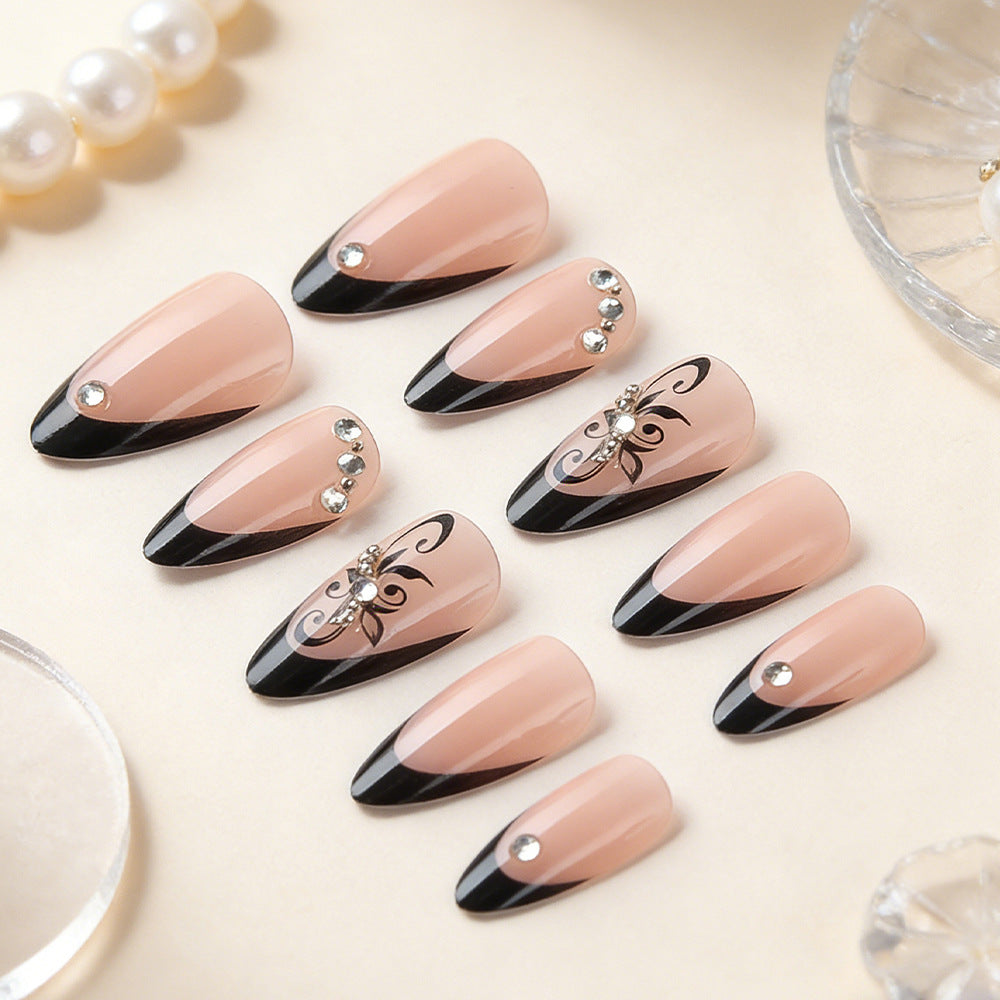 Elegant Sculpted Stiletto Press-On Nails Bowlift