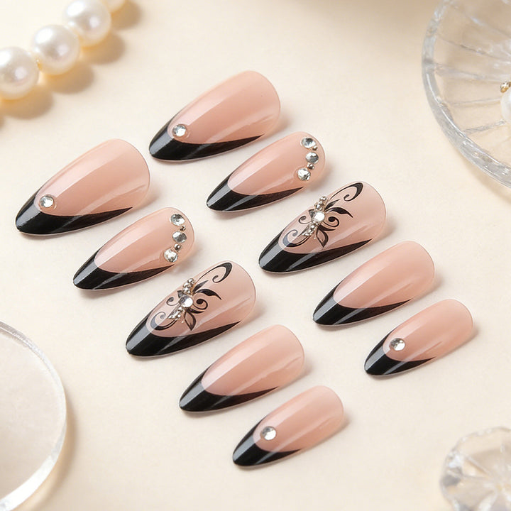 Elegant Sculpted Stiletto Press-On Nails Bowlift
