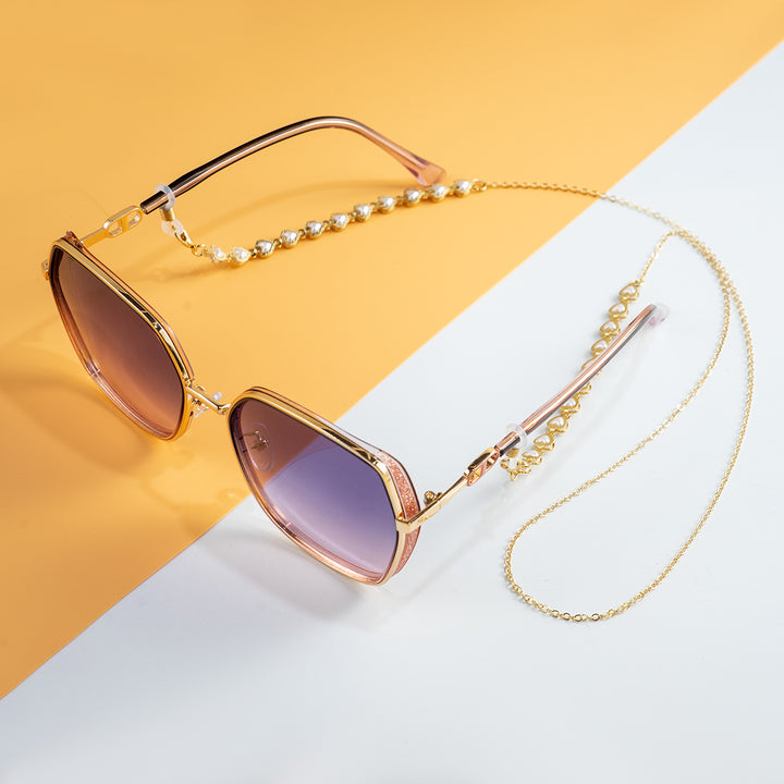 Elegant Pearl-Linked Eyewear Chain Bowlift