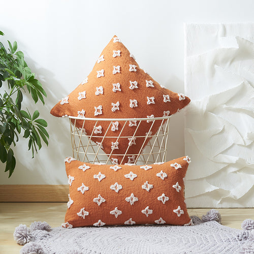 Textured Geometric Design Throw Pillow