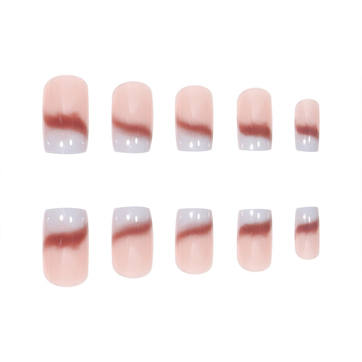 Elegant Long Square Press-On Nails Bowlift