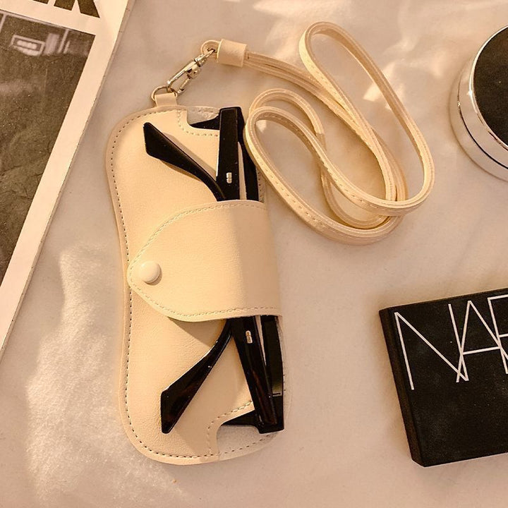 Leather Eyewear Case with Adjustable Strap Bowlift