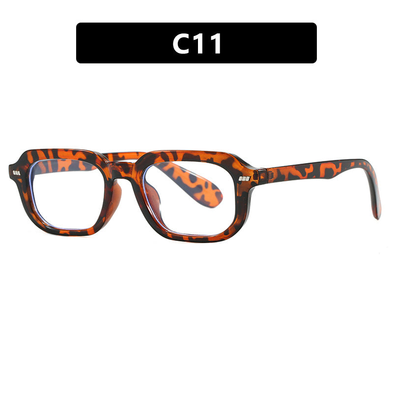 Women’s square sunglasses with high-gloss transparent frame and polarized lenses Bowlift