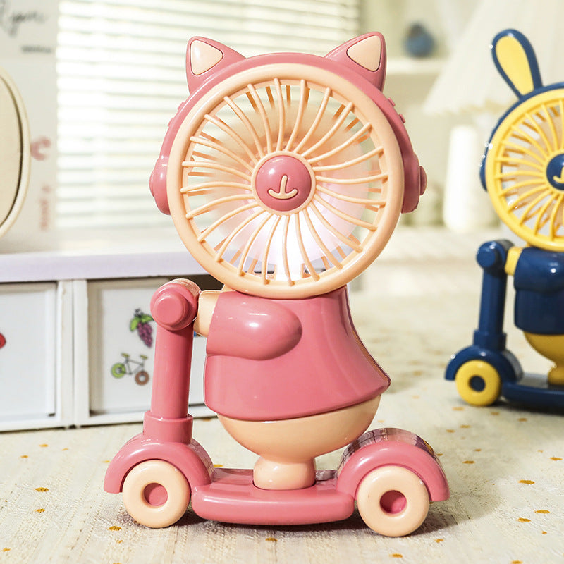 Creative Hand Fan in Cute Animal Design with USB Connection Bowlift