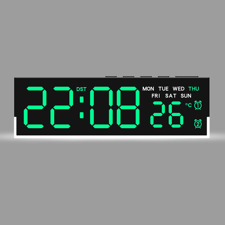Digital watch with integrated thermometer and weekday display Bowlift