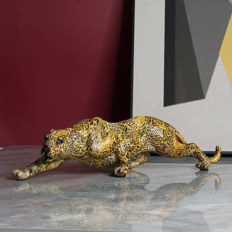 Artful Panther Sculpture Handmade Bowlift