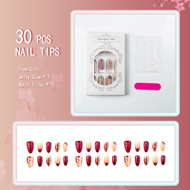 Artificial nails in elegant design Bowlift