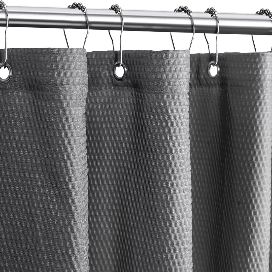 Textured Fabric Shower Curtain Bowlift