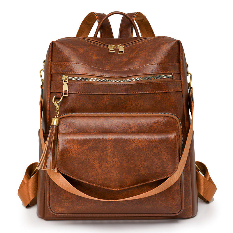 Multifunctional Stylish Leather Backpack Bowlift