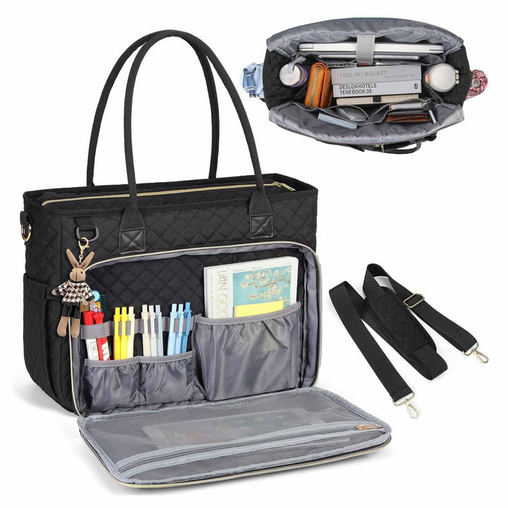 Practical tote bag with intelligent compartment system Bowlift