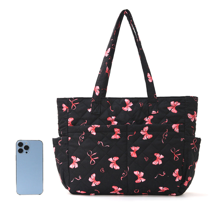 Practical cotton bag with cute bear motif Bowlift