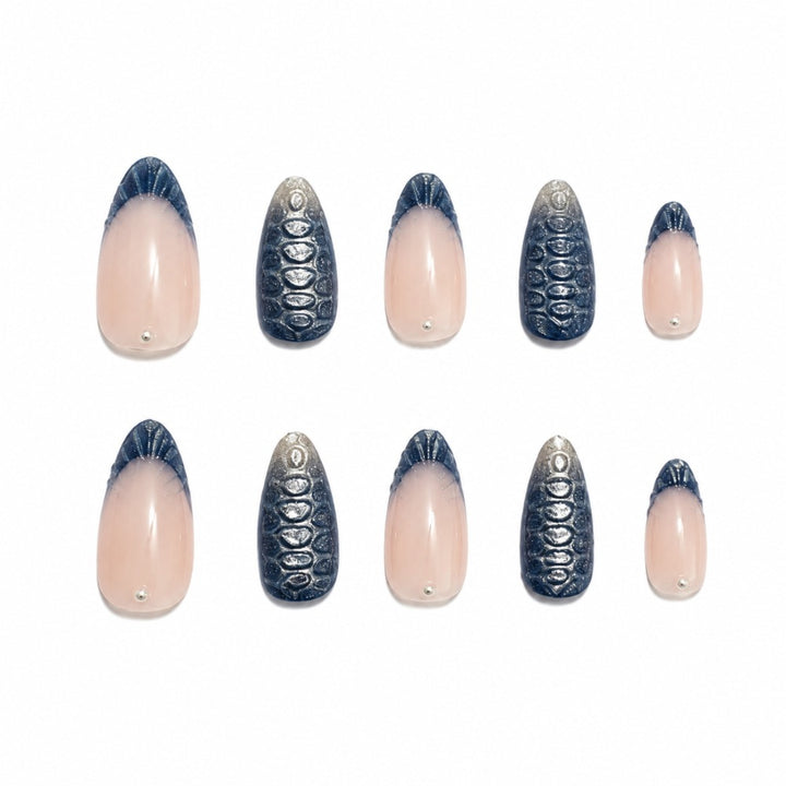 Stylish Press-On Nail Set with Elegant Design Bowlift