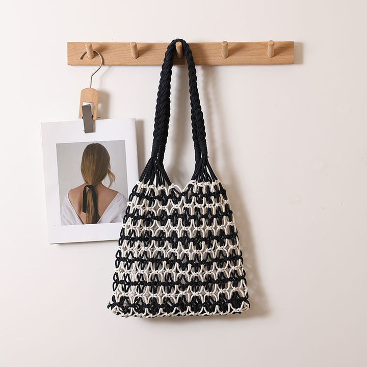 Hand-knotted shopping and beach bag Bowlift