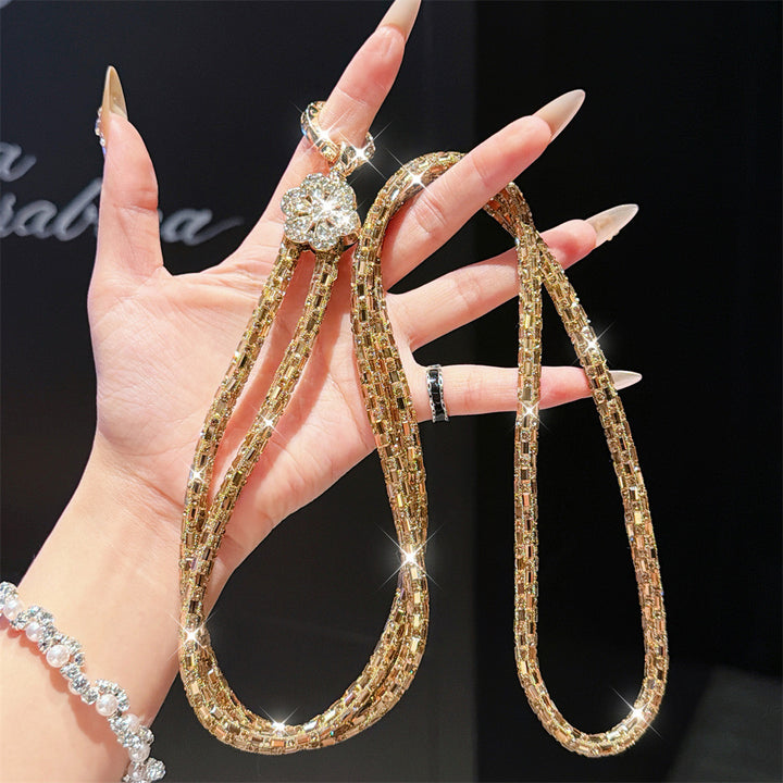 Sparkling Crystal Charm Eyewear Lanyard Bowlift