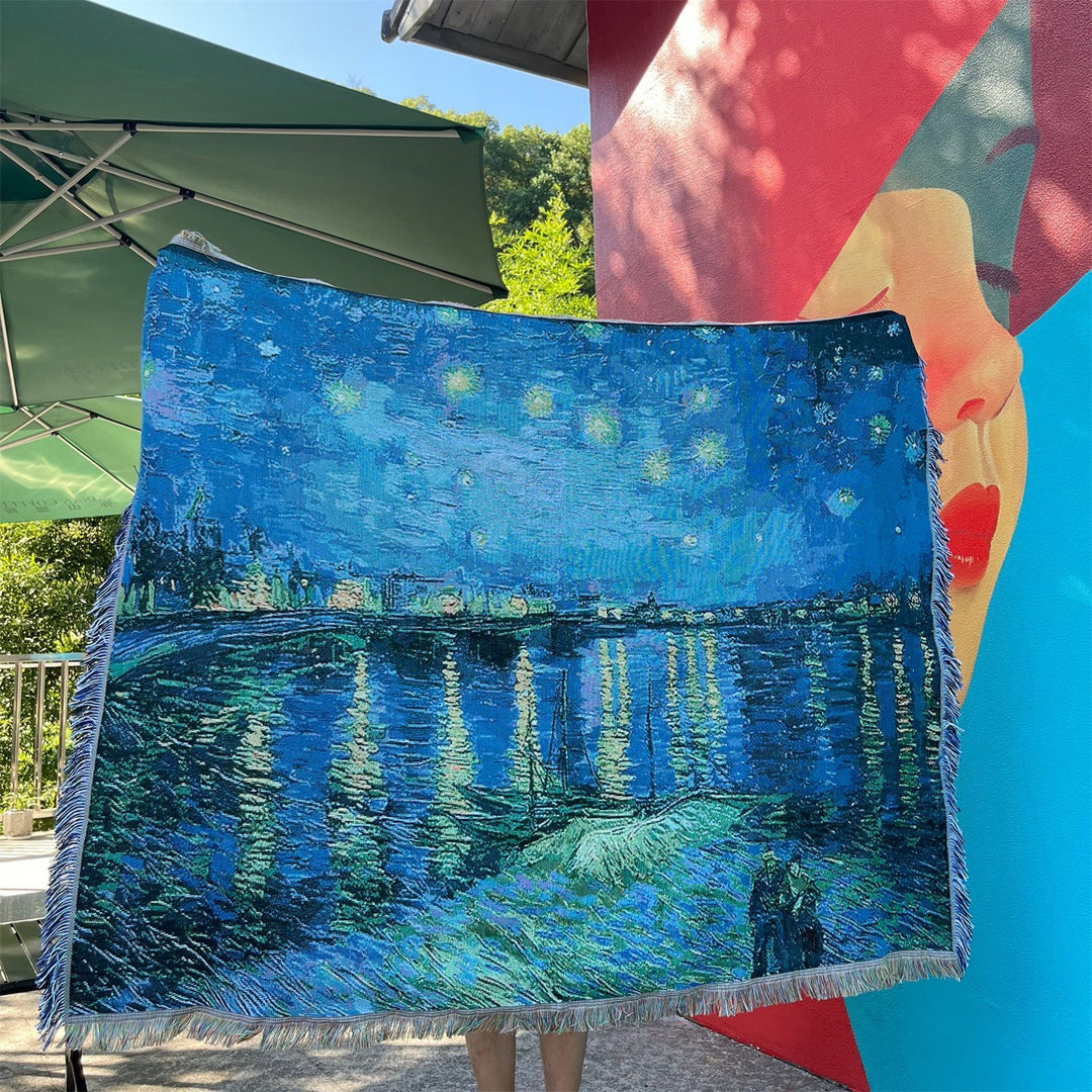 Artistic Landscape Tapestry Blanket