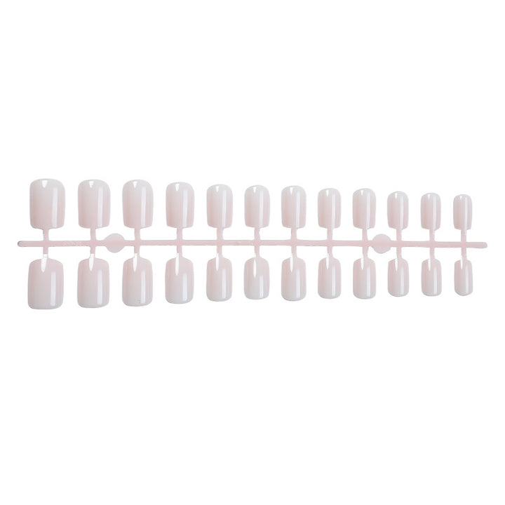 Elegant Press-On Nail Set with Stylish French Tip Design Bowlift