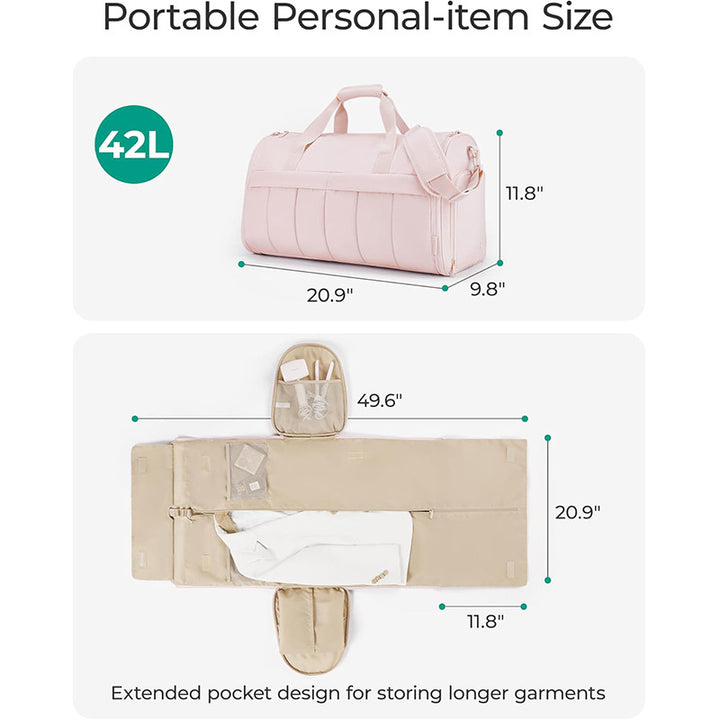 Stylish Travel Bag with Integrated Suit Compartment Bowlift