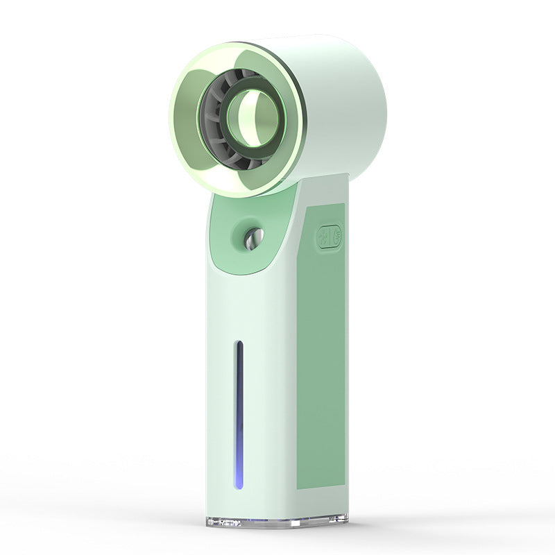 Cooling Portable Facial Mister and Bladeless Cooling Fan USB Rechargeable Hydration Spray Bowlift