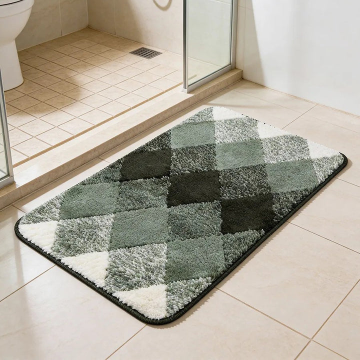Soft Absorbent Wave Pattern Bath Mat Bowlift