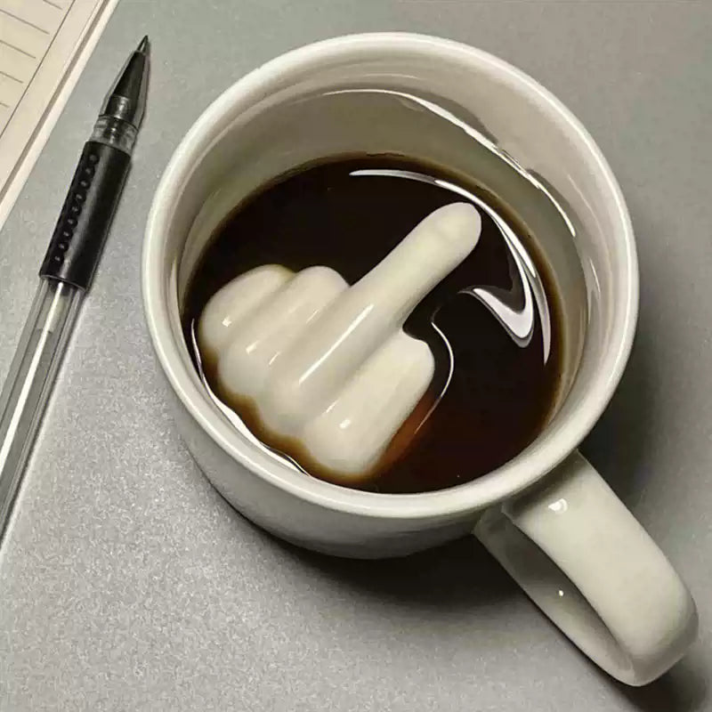Middle Finger Ceramic Mug | Bowlift